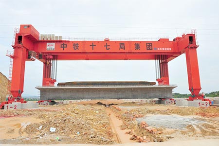 180 ton beam lifting RTG rubber tyred gantry crane