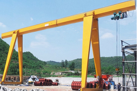 Double cantilever MH Box-type Single girder gantry crane
