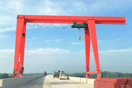 Single cantilever MH Box-type Single girder gantry crane
