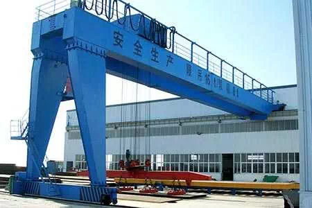 BMG type double girder semi-gantry crane